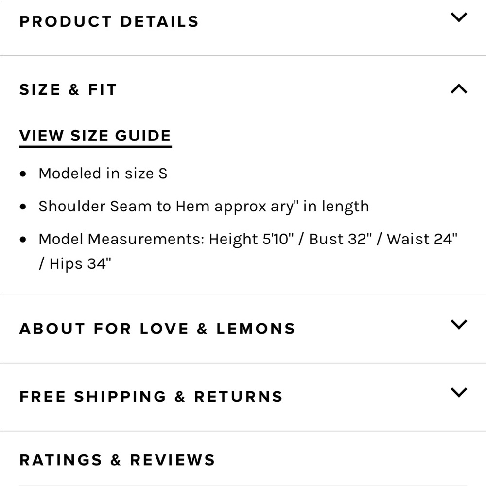 For Love and Lemons Limonada Dress - Picture 5 of 5